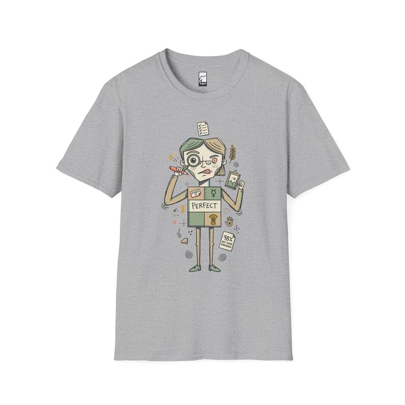 T-shirt Maagd | Zorgvuldig perfectionistisch T-shirt met sterrenbeeld, unisex astrologie-shirt Sport Grey