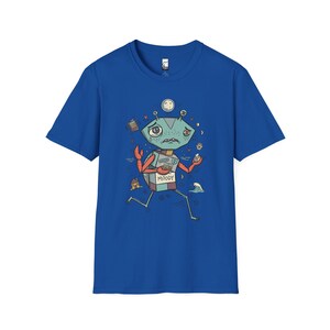 Cancer Crab T-Shirt | Moody Sensitive Astrology Graphic Tee Royal