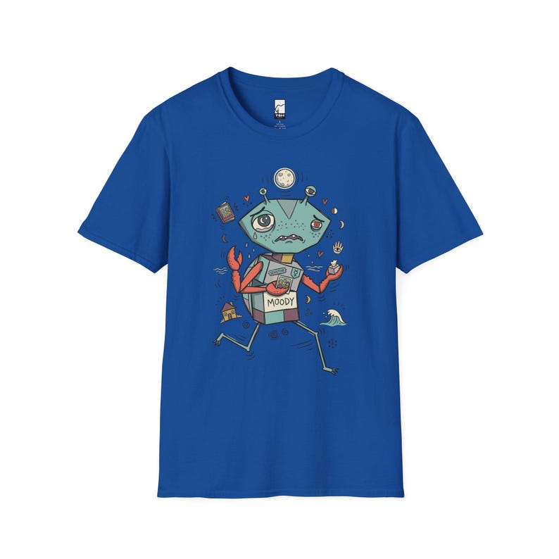 Cancer Crab T-Shirt | Moody Sensitive Astrology Graphic Tee Royal