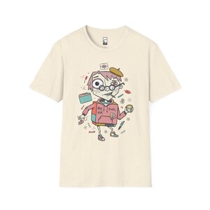 Camiseta para desarrollador frontend / Camiseta divertida con estampado CSS Flexbox, camiseta unisex para diseñador web Natural