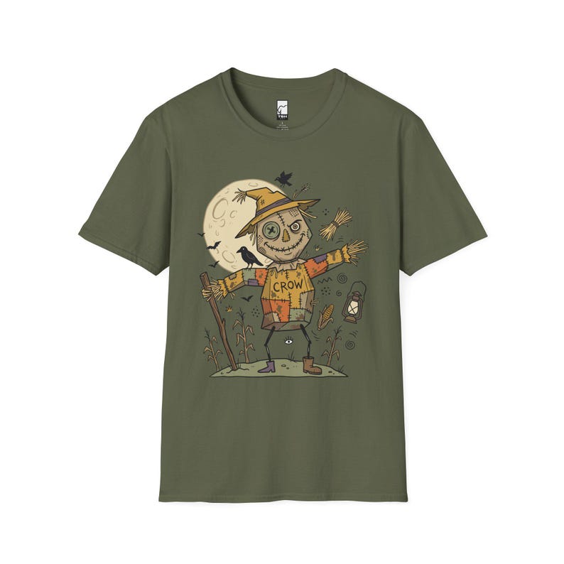 Unisex Scarecrow T-Shirt | Funny Halloween Print | Autumn Harvest Graphic Tee | Spooky Scarecrow T-Shirt image 6