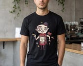 London T-Shirt | Funny British Graphic Tee, Red Phone Box Unisex Shirt, London Gift for Her Him