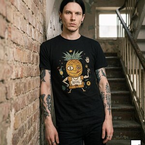 Royal Pineapple T-Shirt | Funny Tropical Graphic Tee, Tiki Hawaiian Unisex Shirt, Pineapple Lover Summer Gift