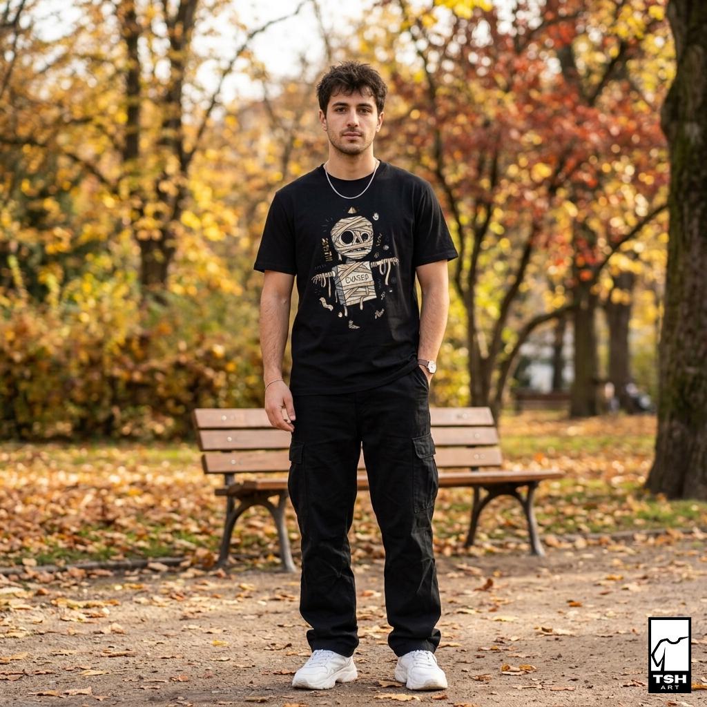 Mummy T-Shirt | Funny Cursed Egyptian Halloween Graphic Tee