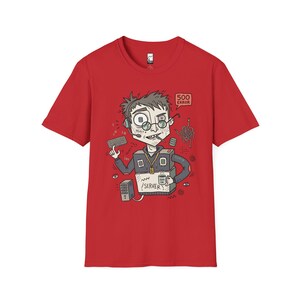 Backend Developer T-Shirt | Funny Server Error, API SQL Programmer Unisex Tee Red