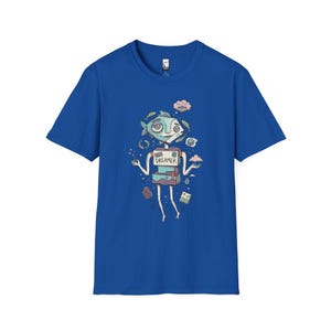 Camiseta de Piscis / Camiseta gráfica del zodíaco Soñador, Camiseta unisex de astrología, Regalo de cumpleaños Royal