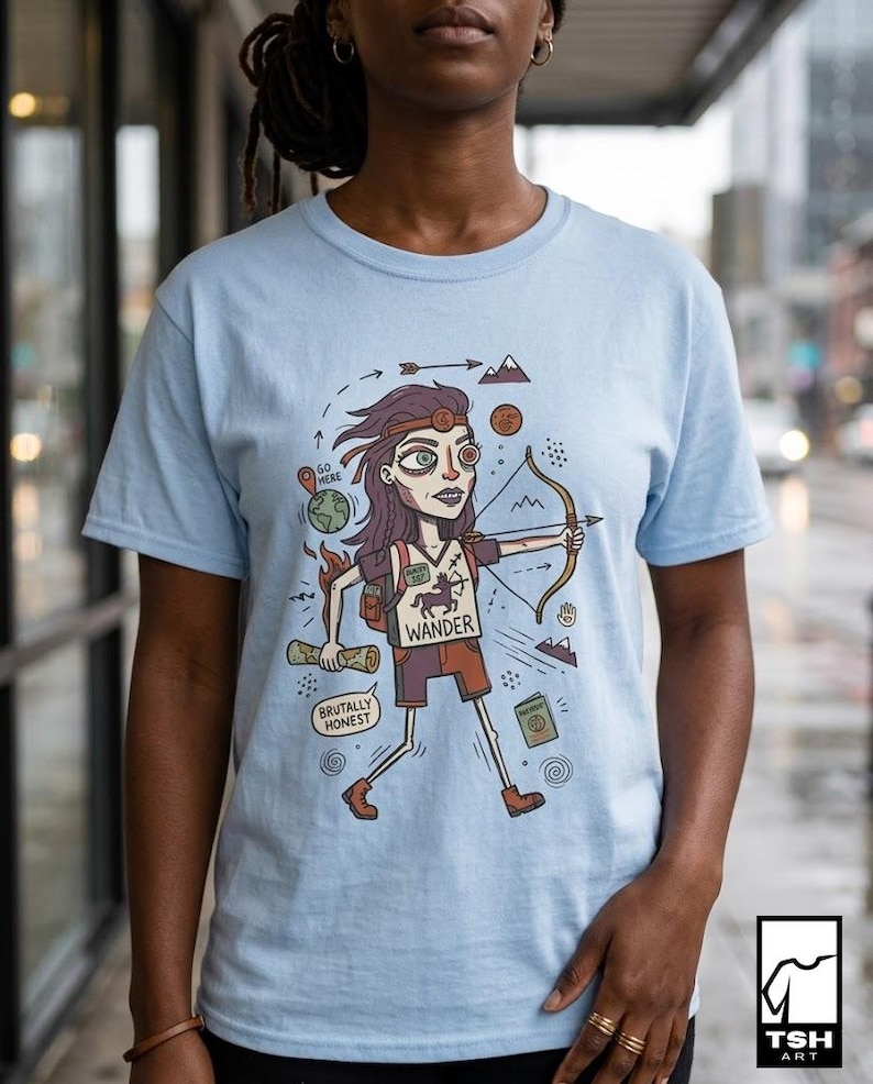 Sagittarius T-Shirt | Funny Zodiac Graphic Tee, Wanderlust Astrology Unisex Shirt, Sagittarius Birthday Gift