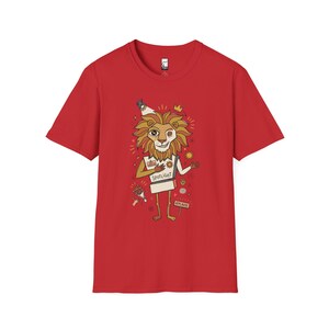 Leo T-Shirt | Funny Zodiac Lion Graphic Tee, Main Character Astrology Unisex Shirt Red