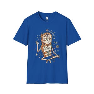 Psychedelic Third Eye T-Shirt | Spiritual Meditation Graphic Tee Royal