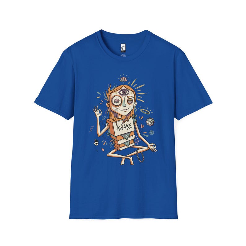Psychedelic Third Eye T-Shirt | Spiritual Meditation Graphic Tee Royal