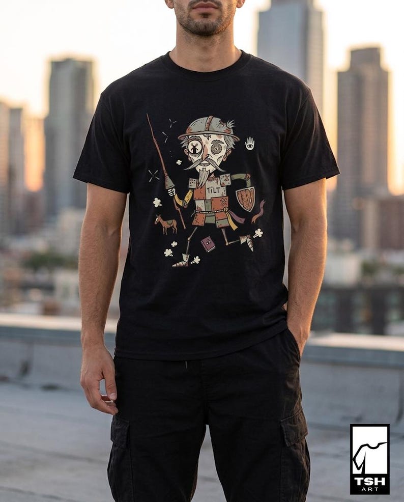 Spain T-Shirt | Funny Don Quixote Graphic Tee, Spanish Culture Unisex Shirt, Spain Gift for Her Him