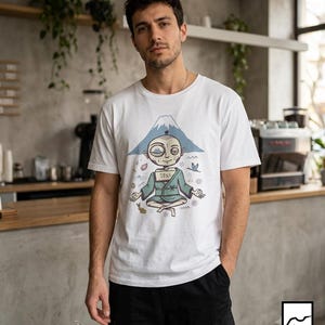 Japan T-Shirt | Funny Zen Meditation Graphic Tee, Mount Fuji Unisex Shirt, Japan Gift for Her Him