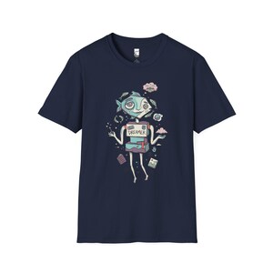 Camiseta de Piscis / Camiseta gráfica del zodíaco Soñador, Camiseta unisex de astrología, Regalo de cumpleaños Navy
