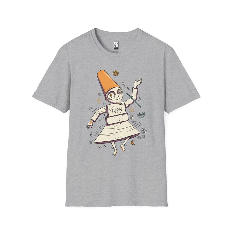Istanbul Semazen T-Shirt | Sufi Whirling Dervish Graphic Tee, Turkish Culture Unisex Shirt, Istanbul Gift Sport Grey