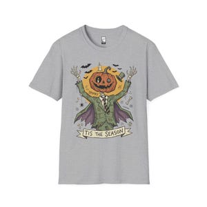Jack O Lantern Scarecrow Shirt | Spooky Pumpkin Tee | Funny Halloween Graphic Tee | Tis The Season Shirt | Retro Fall Tee | Unisex Gift image 11
