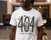 404 Not Found T-Shirt | Funny Developer Error Graphic Tee, Programmer Bug Unisex Shirt, Coder Geek Gift