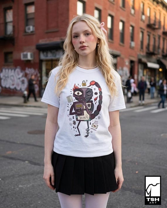Scorpio T-Shirt | Funny Zodiac Graphic Tee, Mysterious Astrology Unisex Shirt, Scorpio Birthday Gift for Her Him