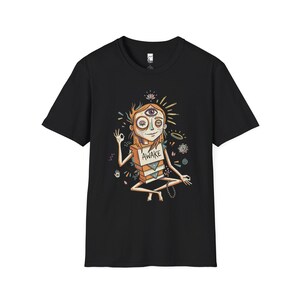 Psychedelic Third Eye T-Shirt | Spiritual Meditation Graphic Tee Black