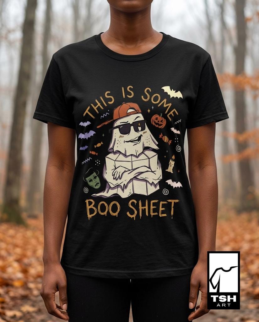 Halloween Funny Ghost Shirt | Funny Boo Sheet Tee | Cool Ghost T Shirt | Sassy Spooky Quote Tee | Vintage Sassy Ghost Tee | Unisex Gift