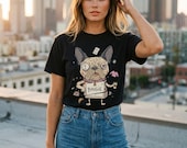 Bougie French Bulldog T-Shirt | Funny Frenchie Graphic Tee, Spoiled Dog Mom Unisex Shirt, Dog Lover Gift
