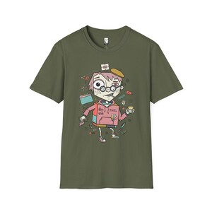 Camiseta para desarrollador frontend / Camiseta divertida con estampado CSS Flexbox, camiseta unisex para diseñador web Military Green
