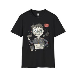 Backend Developer T-Shirt | Funny Server Error, API SQL Programmer Unisex Tee Black