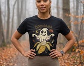 Funny Ghost Banana Shirt | Boonana Halloween T Shirt | Cute Spooky Pun Tee | Pumpkin Moon Graphic Tee | Vintage Halloween Tee | Unisex Gift