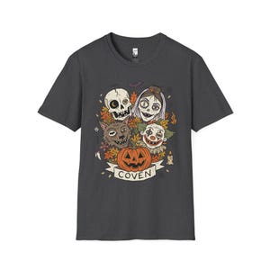 Vintage Halloween Shirt | Skull Werewolf T Shirt | Creepy Clown Witch Tee | Pumpkin Coven Graphic Tee | Retro Horror Tee | Unisex Gift image 15