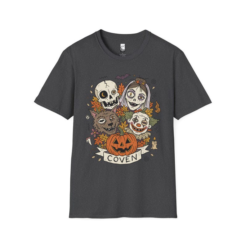 Vintage Halloween Shirt | Skull Werewolf T Shirt | Creepy Clown Witch Tee | Pumpkin Coven Graphic Tee | Retro Horror Tee | Unisex Gift image 15