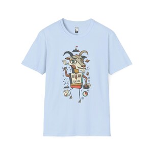 Capricorn T-Shirt | Funny Zodiac Graphic Tee, Grind Hustle Astrology Unisex Shirt, Capricorn Birthday Gift Light Blue