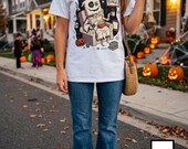 Cozy Halloween Ghost Shirt | Movie Night Graphic Tee | Spooky Season T Shirt | Autumn Binge Watching Tee | Vintage Cozy Tee | Unisex Gift