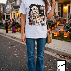 Cozy Halloween Ghost Shirt | Movie Night Graphic Tee | Spooky Season T Shirt | Autumn Binge Watching Tee | Vintage Cozy Tee | Unisex Gift