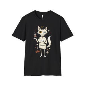 Camiseta turca con estampado de gato de Angora / Camiseta con estampado Ankara, Camiseta unisex de la cultura turca Black