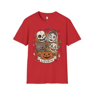 Vintage Halloween Shirt | Skull Werewolf T Shirt | Creepy Clown Witch Tee | Pumpkin Coven Graphic Tee | Retro Horror Tee | Unisex Gift image 19