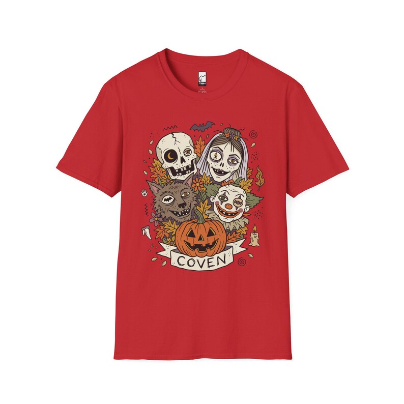 Vintage Halloween Shirt | Skull Werewolf T Shirt | Creepy Clown Witch Tee | Pumpkin Coven Graphic Tee | Retro Horror Tee | Unisex Gift image 19