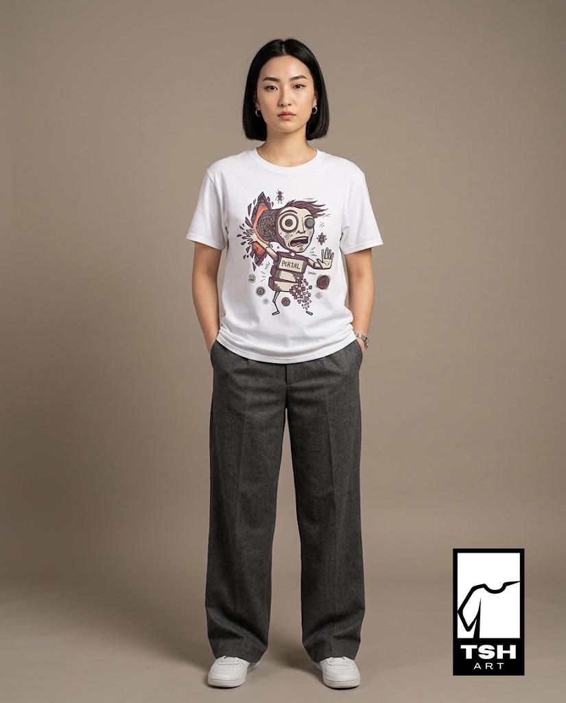 Psychedelic T-Shirt | DMT Portal Graphic Tee, Trippy Hyperspace Unisex Shirt, Sacred Geometry Gift Her Him
