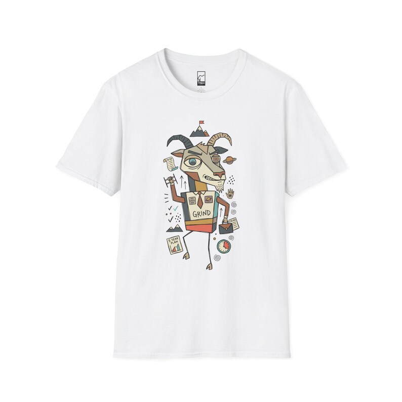 Capricorn T-Shirt | Funny Zodiac Graphic Tee, Grind Hustle Astrology Unisex Shirt, Capricorn Birthday Gift White