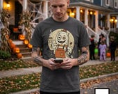 Halloween Ghost Coffee Shirt | Funny Barista Graphic Tee | Boo Rista T Shirt | Spooky Season Coffee Tee | Vintage Spooky Tee | Unisex Gift