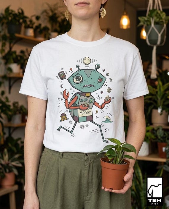 Cancer T-Shirt | Funny Zodiac Graphic Tee, Moody Sensitive Astrology Unisex Shirt, Cancer Birthday Gift Her Him