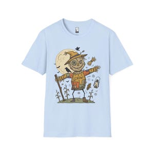 Unisex Scarecrow T-Shirt | Funny Halloween Print | Autumn Harvest Graphic Tee | Spooky Scarecrow T-Shirt image 8