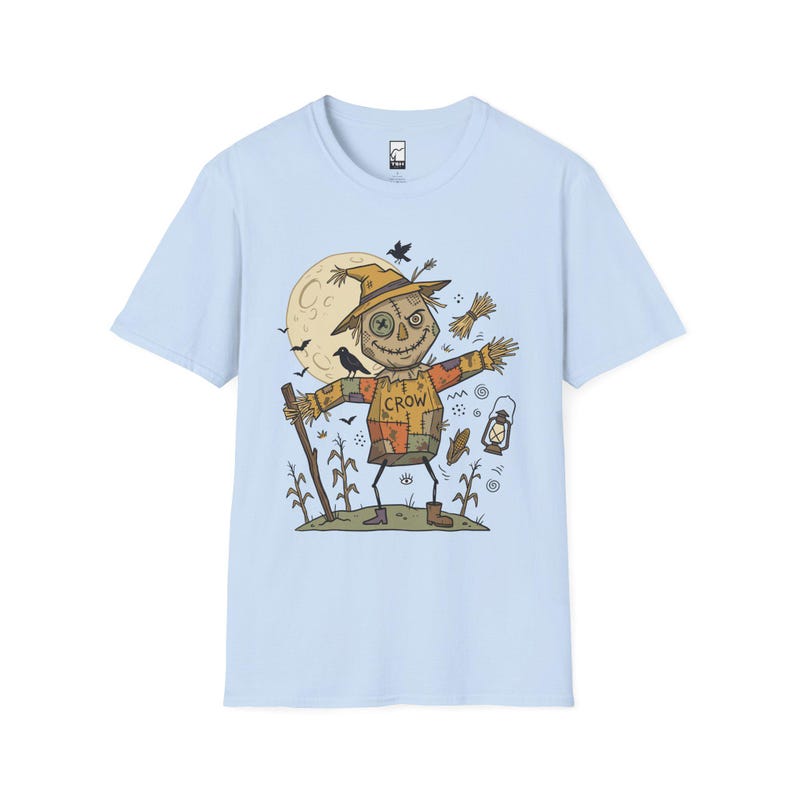 Unisex Scarecrow T-Shirt | Funny Halloween Print | Autumn Harvest Graphic Tee | Spooky Scarecrow T-Shirt image 8