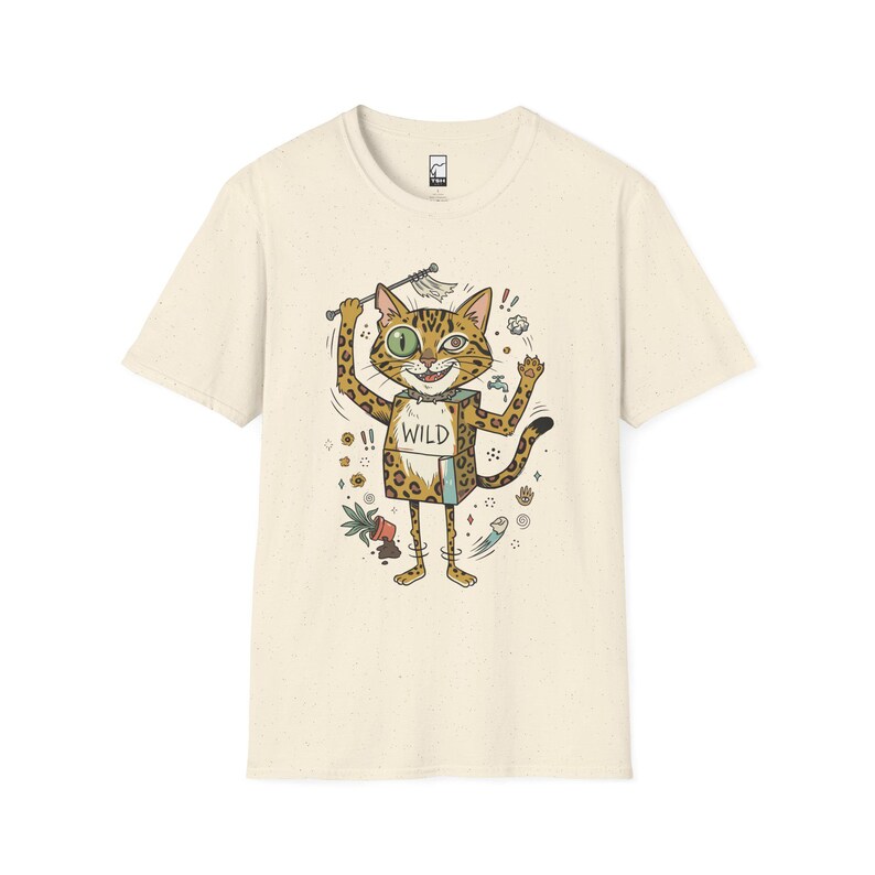Bengal Cat T-Shirt | Chaotic Zoomies Feline Graphic Tee, Mischievous Cat Lover Gift Natural