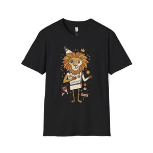 Leo T-Shirt | Funny Zodiac Lion Graphic Tee, Main Character Astrology Unisex Shirt Black