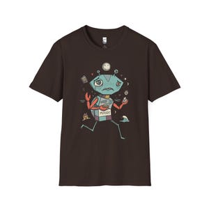 Cancer Crab T-Shirt | Moody Sensitive Astrology Graphic Tee Dark Chocolate