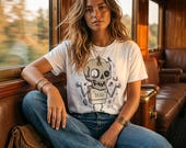 Dead Skull T-Shirt | Funny Halloween Graphic Tee, Creepy Cute Goth Unisex Shirt, Spooky Horror Lover Gift