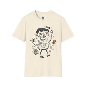 T-shirt Tokyo Vibes | Japans urbancore-shirt met graphic, Quiet Rush-illustratie Natural