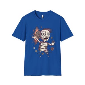 Psykedelisk T-shirt | DMT Portal Graphic Tee, Trippy Hyperspace Unisex-tröja, Helig geometri-present till honom Royal