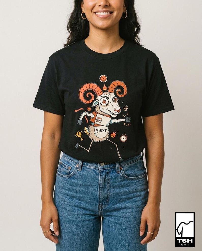 Aries T-Shirt | Funny Zodiac Graphic Tee, Me First Astrology Unisex Shirt, Aries Birthday Gift for Her Him