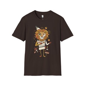 Leo T-Shirt | Funny Zodiac Lion Graphic Tee, Main Character Astrology Unisex Shirt Dark Chocolate