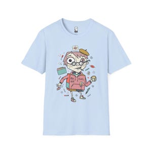Camiseta para desarrollador frontend / Camiseta divertida con estampado CSS Flexbox, camiseta unisex para diseñador web Light Blue